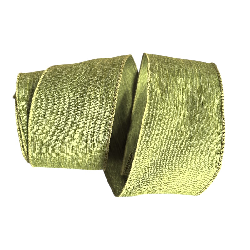 Band mit Drahtkante 63mm - Webband Leinen Uni Apfel Grün Akzentstreifen (Rolle 3 Meter) Band mit Drahtkante 63mm - Webband Leinen Uni Apfel Grün Akzentstreifen (Rolle 3 Meter)