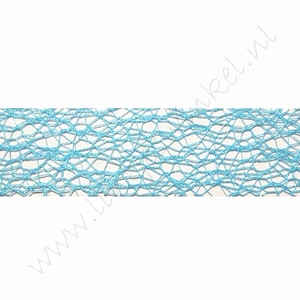 Crispy (Netz) Band 30mm (Rolle 10 Meter) - Aqua