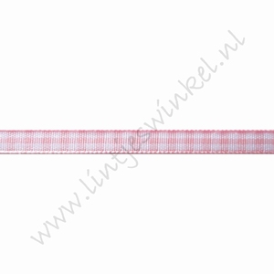 Karoband 6mm (Rolle 22 Meter) - Hell Rosa