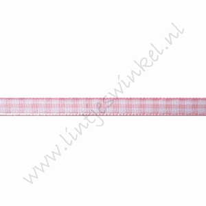 Karoband 6mm (Rolle 22 Meter) - Hell Rosa