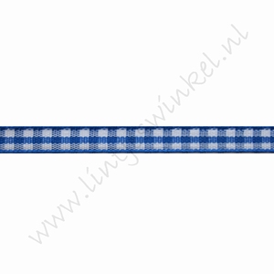 Karoband 6mm (Rolle 22 Meter) - Dunkel Blau