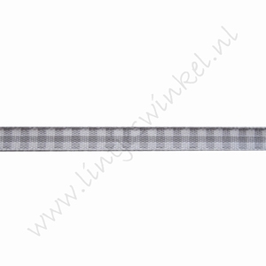 Karoband 6mm (Rolle 22 Meter) - Grau