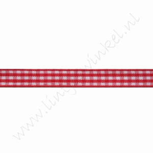 Karoband 10mm (Rolle 22 Meter) - Rot