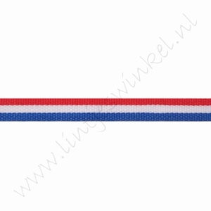 Webband Flagge 6mm (Rolle 22 Meter) - Holland (doppelseitig)