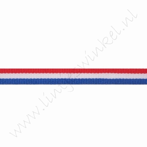 Webband Flagge 6mm (Rolle 22 Meter) - Holland (doppelseitig)