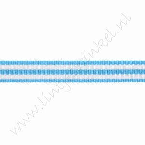 Band Streifen 10mm (Rolle 18 Meter) - Hell Blau Weiß