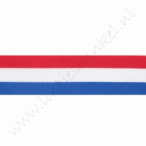 Webband Flagge 22mm (Rolle 22 Meter) - Holland (doppelseitig)