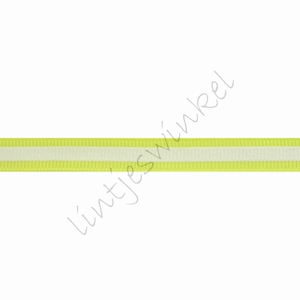 Glow in the dark Band 10mm (Rolle 22 Meter) - Ripsband Streifen Neon Gelb