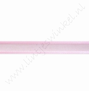 Organza Satinrand 10mm (Rolle 22 Meter) - Hell Rosa