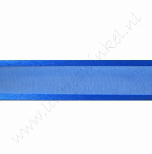 Organza Satinrand 22mm (Rolle 22 Meter) - Dunkel Blau