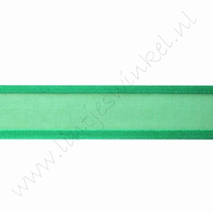 Organza Satinrand 22mm (Rolle 22 Meter) - Grün