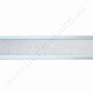 Organza Satinrand 22mm (Rolle 22 Meter) - Hell Blau