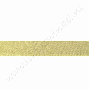 Glitzer Organza Band 16mm (Rolle 22 Meter) - Gold