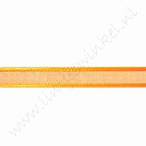 Organza Satinrand 10mm (Rolle 22 Meter) - Orange