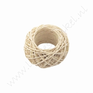 Papierkordel 1mm (Rolle 25 Meter) - Creme