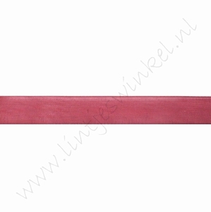 Organza 6mm (Rolle 22 Meter) - Bordeaux Rot