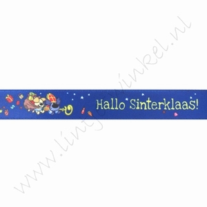 Baby Satinband 16mm (Rolle 20 Meter) - Wusel & Pip Hallo Sinterklaas!