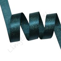 Metallic Satinband 10mm - Grün Blau Gold (347)