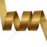 Metallic Satinband 10mm - Antik Gold (690)