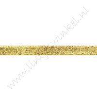 Glitzer Samtband 10mm - Gold