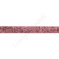 Glitzer Samtband 10mm - Rosa