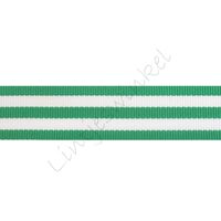 Band Streifen 22mm - Grün Weiß