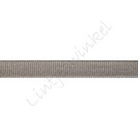 Metallic Ripsband 10mm - Silber Grau Glitzer