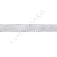 Metallic Ripsband 10mm - Weiß Glitzer