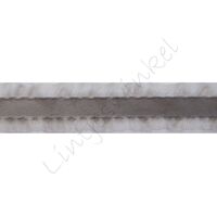 Rüschenband 16mm - Satin Organza Silber Grau (012)