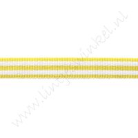 Band Streifen 10mm - Gelb Weiß