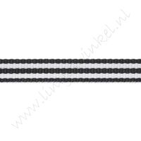 Band Streifen 10mm - Schwarz Weiß