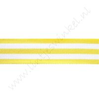 Band Streifen 22mm - Gelb Weiß