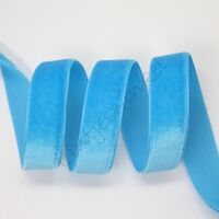 Samtband 6mm - Aqua