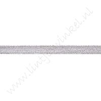 Glitzer Organza Band 3mm - Silber