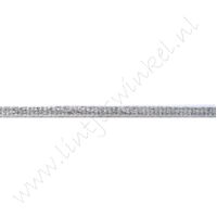 Band Streifen 3mm - Silber Metallic Weiß