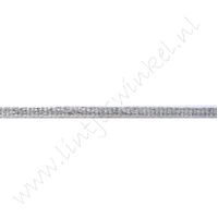 Band Streifen 3mm - Silber Metallic Weiß