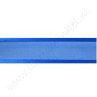 Organza Satinrand 22mm - Dunkel Blau