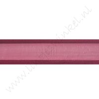 Organza Satinrand 22mm - Bordeaux Rot