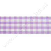Karoband 38mm - Satin Lavendel Silber