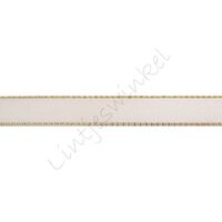 Band Glanzrand 10mm - Satin Creme Gold