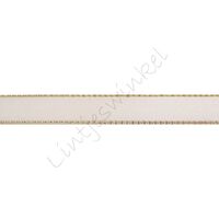 Band Glanzrand 10mm - Satin Creme Gold