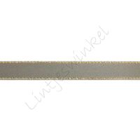 Band Glanzrand 10mm - Satin Seegrün Gold