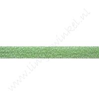 Glitzer Organza Band 10mm - Grün