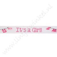 Baby Ripsband 16mm - Its a Girl Wäscheleine