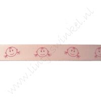 Baby Satinband 16mm - Mädchen Rosa