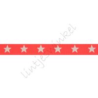 Glow in the dark Band 10mm - Ripsband Stern Neon Orange