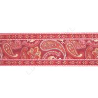 Ripsband Aufdruck 38mm - Ethnic Rot Rosa