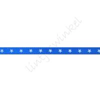 Satinband Sterne 3mm - Dunkel Blau Weiß