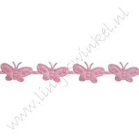 Baby Band 16mm - Schmetterling Applique Rosa