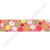 Ripsband Aufdruck 22mm - Obst